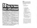 Ten Tips To Boost Self Esteem